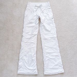 Lululemon Dance Studio Pants II Size 2 White Fully Lined